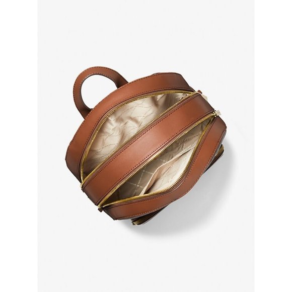 New Michael Kors Jaycee Large Logo Backpack Brown main image 4